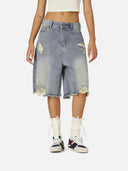Denim Shorts "Rhinestone"
