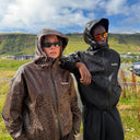 "Buchan" Water Reactive Cheetah Rain Jacket