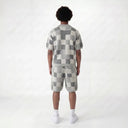 Checkered Knit Set