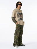 Long Sleeve T-Shirt "Distressed Camo"