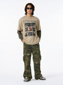 Long Sleeve T-Shirt "Distressed Camo"