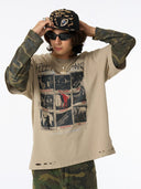 Long Sleeve T-Shirt "Distressed Camo"