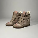 High-Top Wedge Sneakers