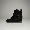 High-Top Wedge Sneakers