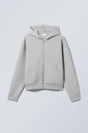 Scuba-Effect Hooded Jacket