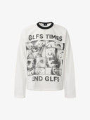 Long Sleeve T-Shirt "Letter Waffle"