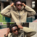 "Buchan" Water Reactive Cheetah Rain Jacket