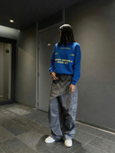 Sweatshirt "Blue Letter"