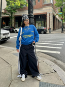 Sweatshirt "Blue Letter"