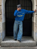 Sweatshirt "Blue Letter"