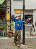 Sweatshirt "Blue Letter"