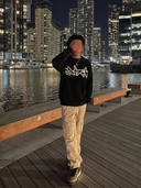 Knit Sweater "Made"