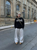 Knit Sweater "Made"