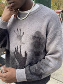 Knit Sweater "Scary"