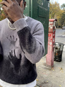 Knit Sweater "Scary"